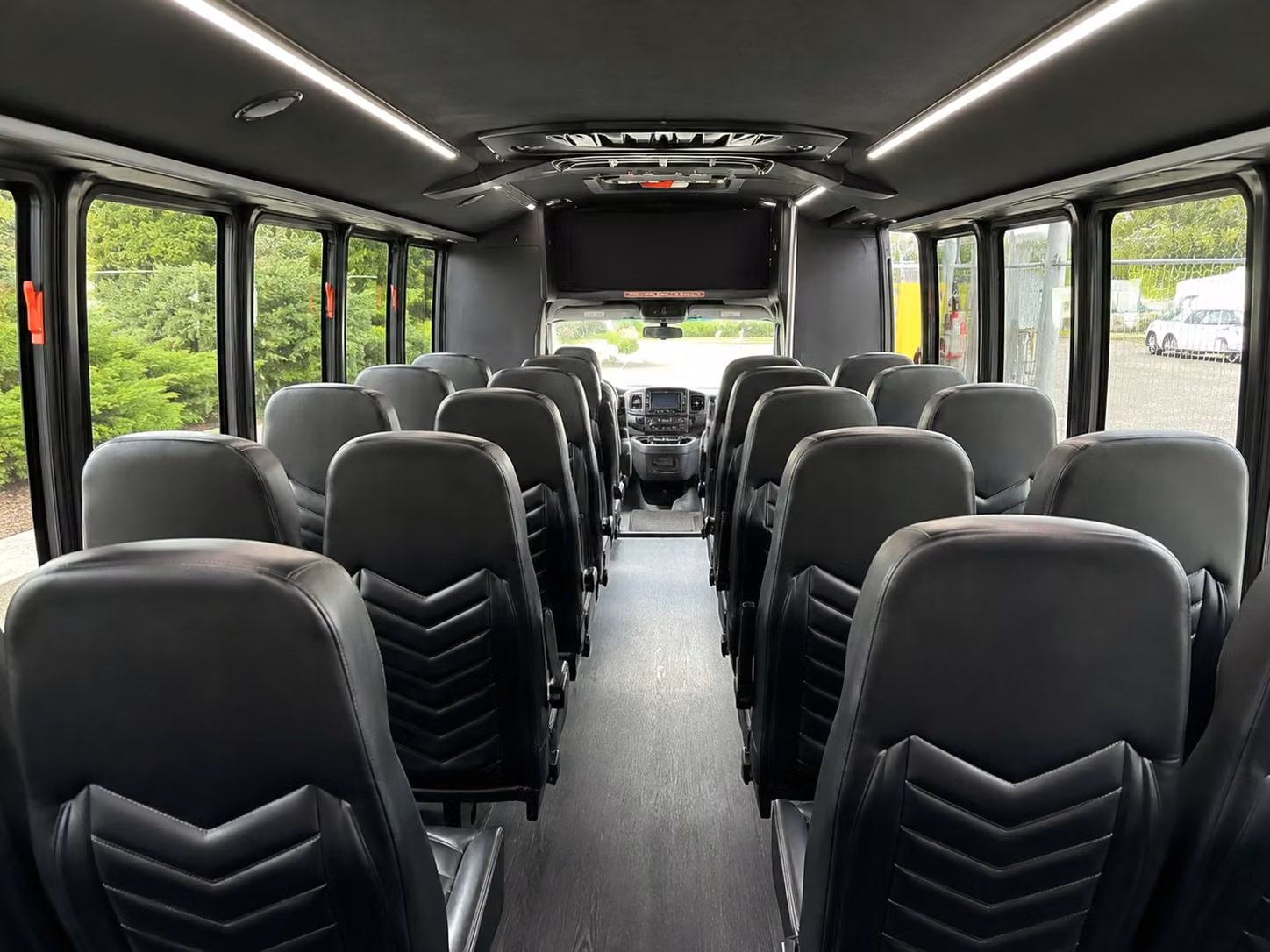 15 passenger minibus interior