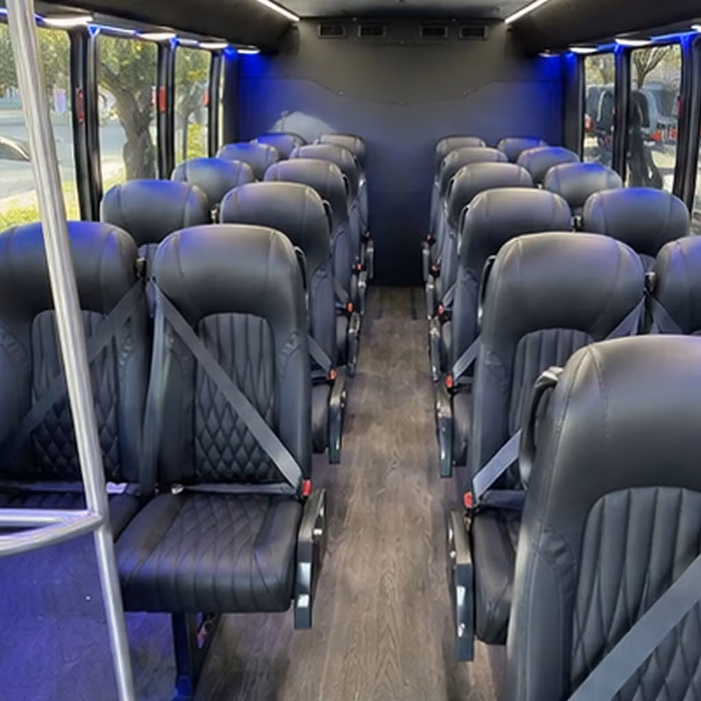 25 passenger minibus inside