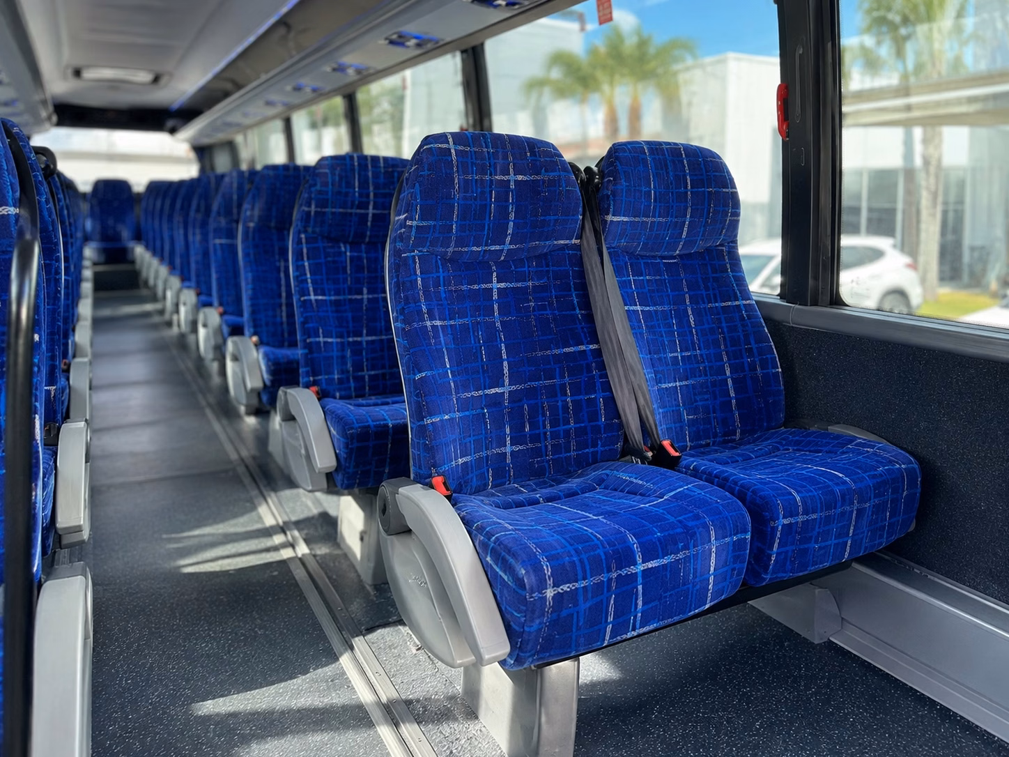 new york city charter bus rental interior