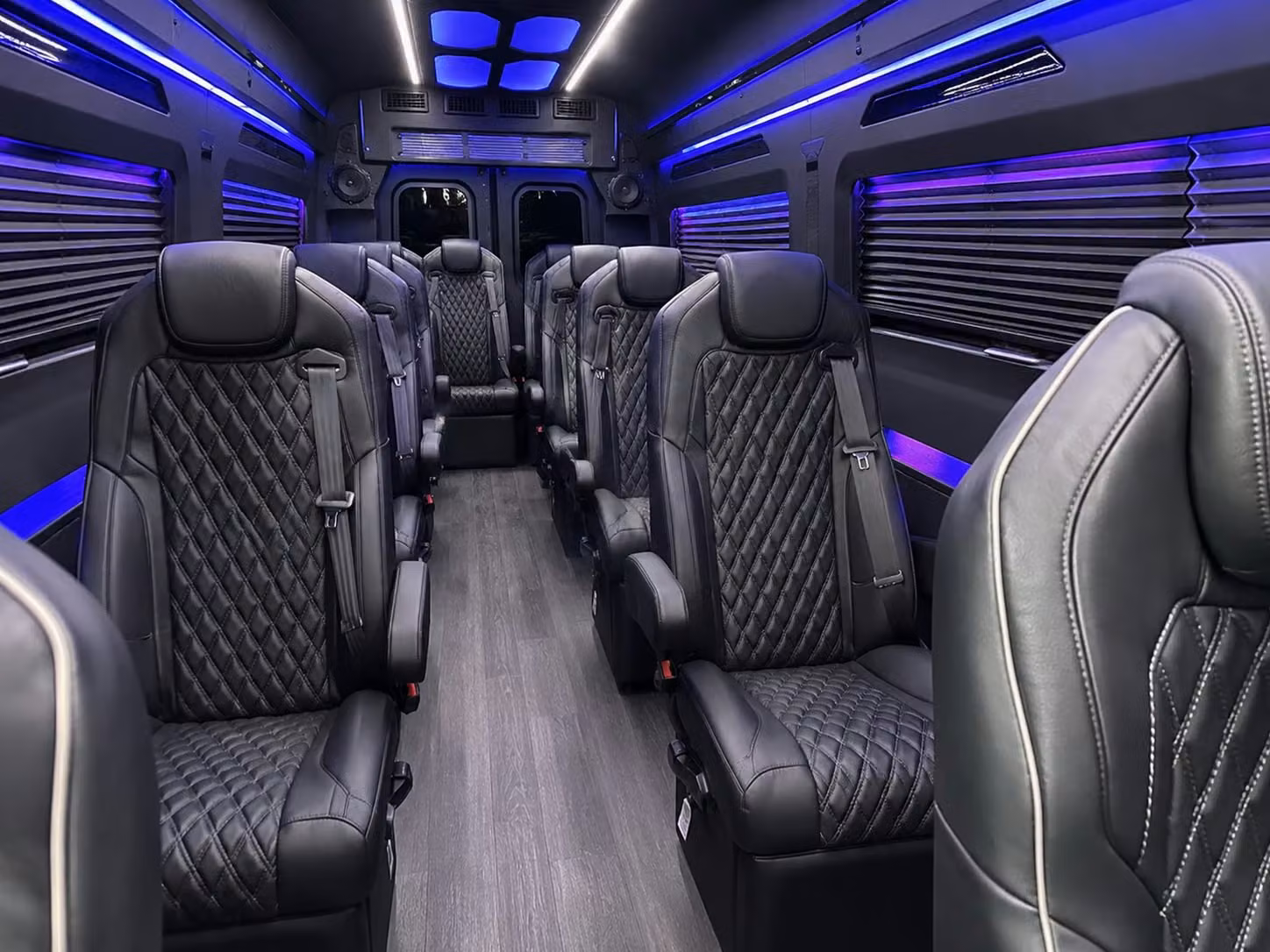 sprinter van with driver inside